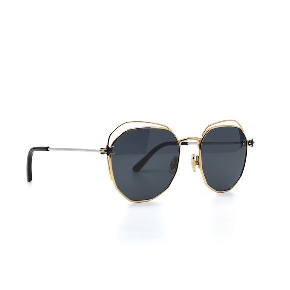 JIMMY CHOO FRANNY/S J5G GOLD GREY AUTHENTIC SUNGLASSES